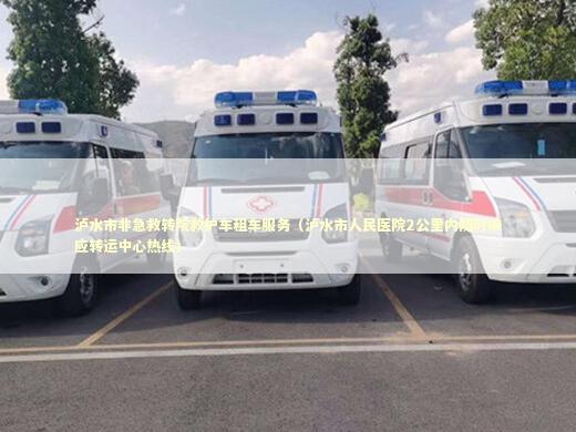 泸水市非急救转院救护车租车服务（泸水市人民医院2公里内随时响应转运中心热线）